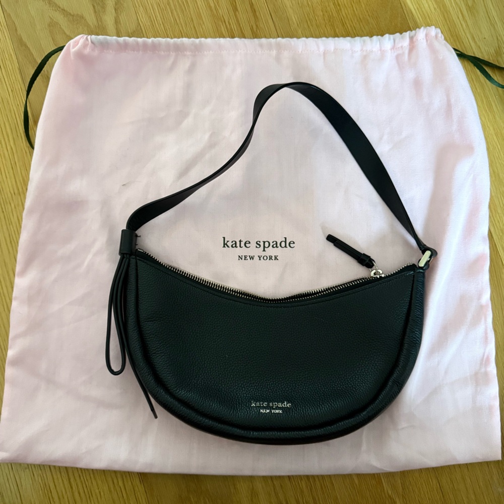 Kate Spade Black Half Moon Shoulder Bag